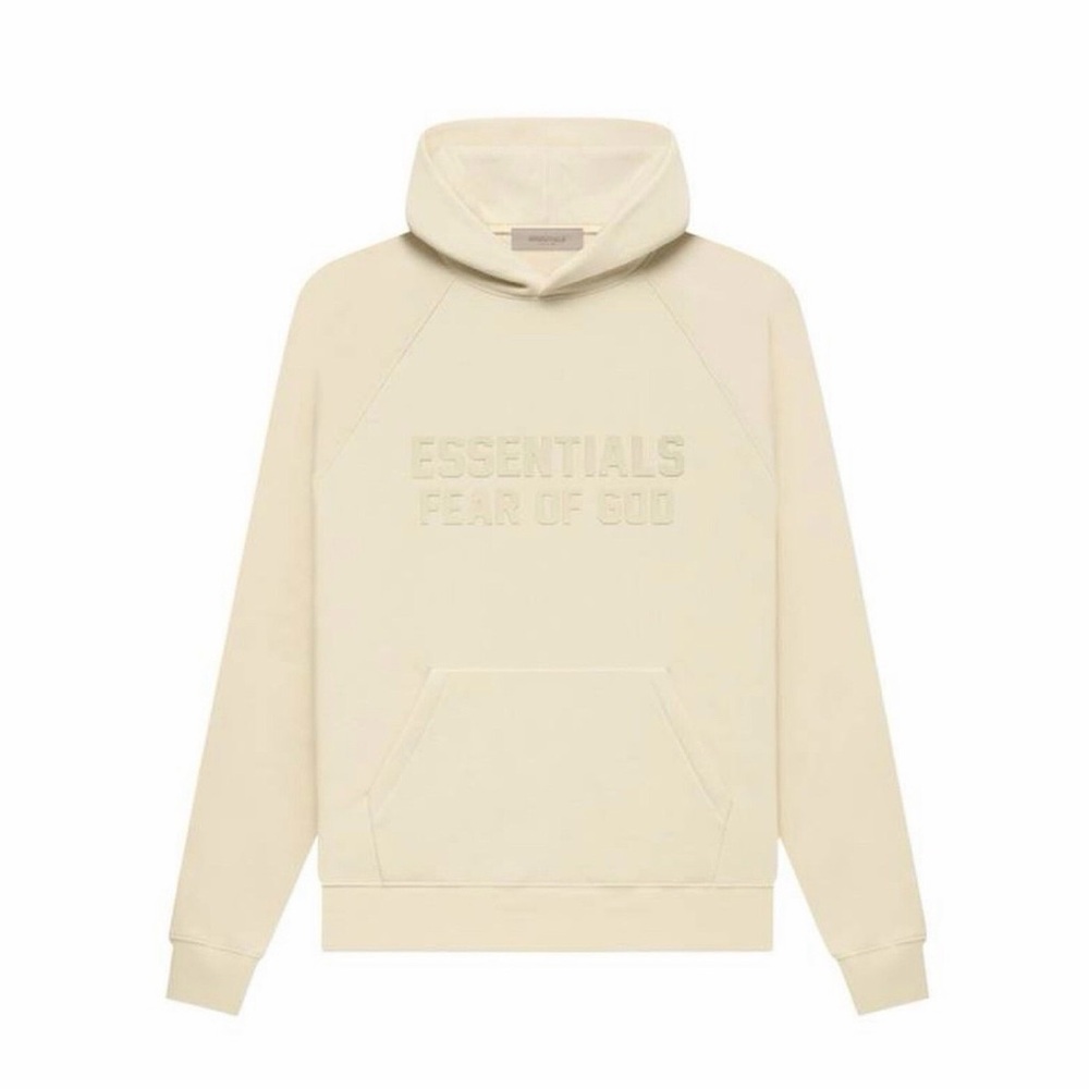 Fear of God Essentials Cream Hoodie X Small